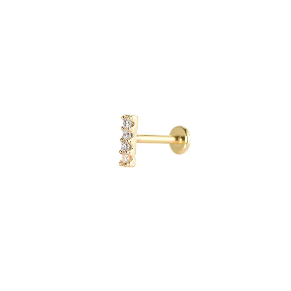 Bar Ear Piercing - GLITZ N PIECES