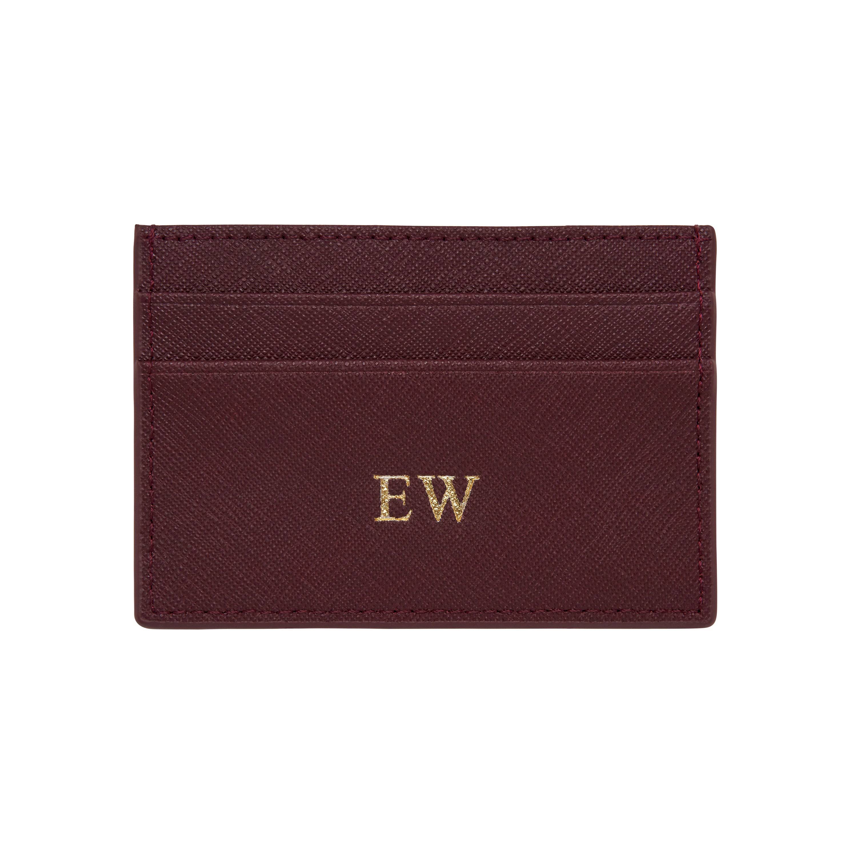 Card Holder - Burgundy - GLITZ N PIECES