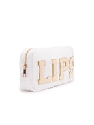 Cosmetic Bag - Small White - GLITZ N PIECES