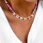 Personalised Friendship Necklace Multicoloured - Pearl - GLITZ N PIECES