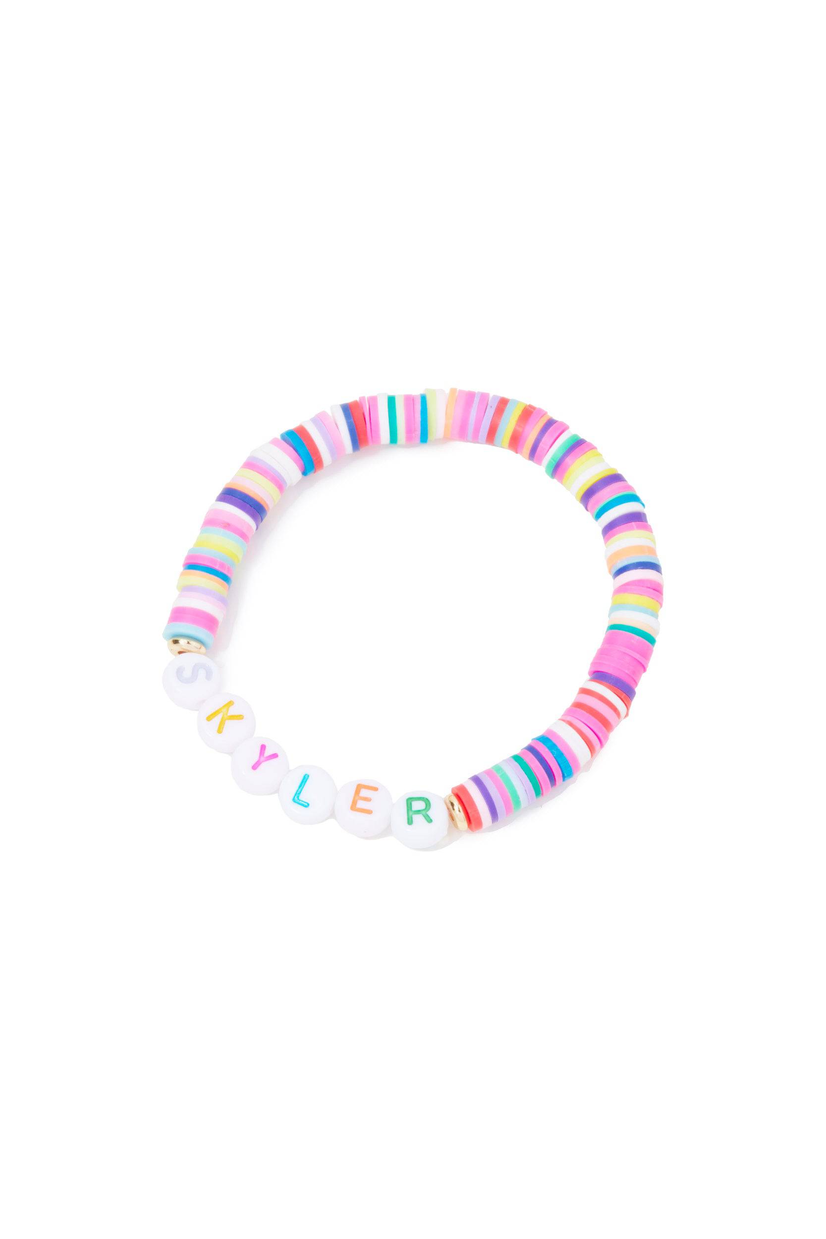 Personalised Friendship Bracelet Multicoloured - Multicoloured - GLITZ N PIECES