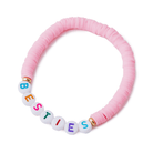 Personalised Friendship Bracelet Pink - Multicoloured - GLITZ N PIECES