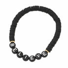 Personalised Friendship Clay Bracelet Black - Black - GLITZ N PIECES