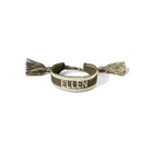 Personalised Woven Bracelet - Khaki - GLITZ N PIECES